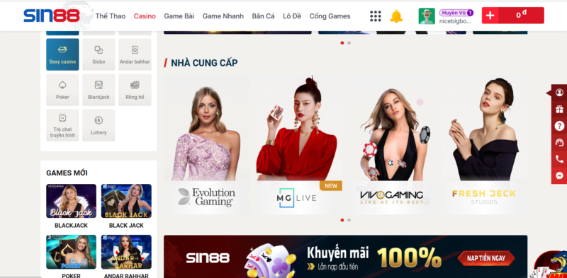 Casino online sin88